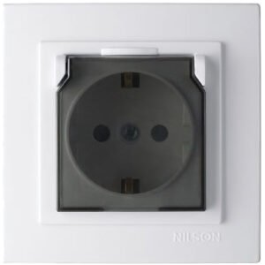 GEYER Πρίζα σούκο με καπάκι nilson 24111020