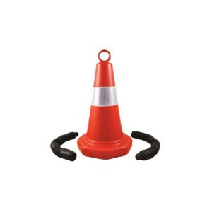 Κώνοι κυκλοφορίας 50cm πλαστικοί (ΡΕ) με ανακλαστικές λωρίδες