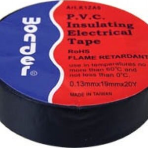 Ταινία μονωτική Wonder μαύρη 19mmx20m