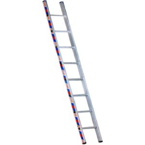 Σκάλα επαγγελματική αλουμινίου μονή - 19 σκαλιά ύψος: 5,00m.
