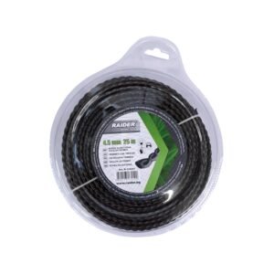 RAIDER Μεσινέζα στριφτή μαύρη 4,5mm-25m - 110251