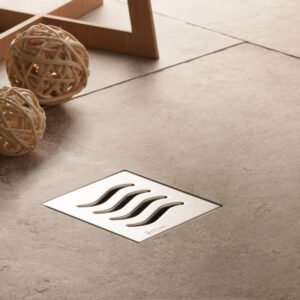 Ανοξείδωτο σιφόνι δαπέδου Confluo DRY 2 PESTAN 10x10cm