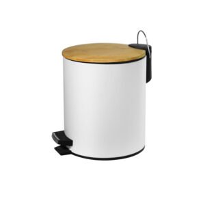 Χαρτοδοχείο απορριμμάτων bamboo 1555 Λευκό ματ KARAG 5lt