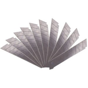 TOP MASTER Λάμες φαλτσέτας μαύρες 18x100x0.5mm SK2 10τεμ 370302