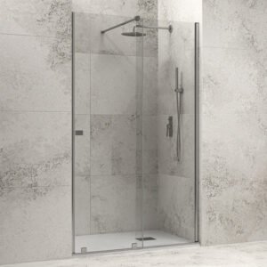 Καμπίνα από τοίχο σε τοίχο με διάφανο κρύσταλλο ANIMUS 400 Cromo KARAG 180x200cm