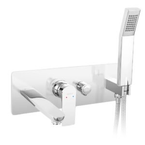 Μπαταρία λουτρού εντοιχισμού ALGEO SQUARE BAQ11P FERRO