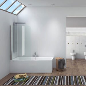 Πάνελ μπανιέρας σταθερό με διάφανο κρύσταλλο IRO Cromo KARAG