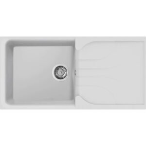 Νεροχύτης κουζίνας EGO 480 Bianco 68 ELLECI 100x50cm