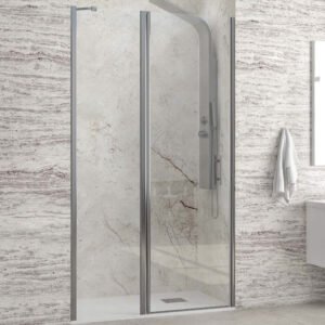 Καμπίνα από τοίχο σε τοίχο με διάφανο κρύσταλλο PANEX 400 ALTO Cromo KARAG