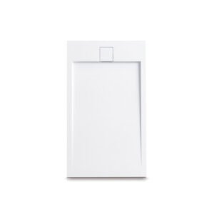 Ντουζιέρα ορθογώνια υψηλής αντοχής ROCCIA Bianco KARAG