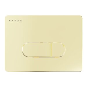 Πλακέτα καζανακίου διπλής λειτουργίας SIENA Gold Matt S228-0130 KARAG