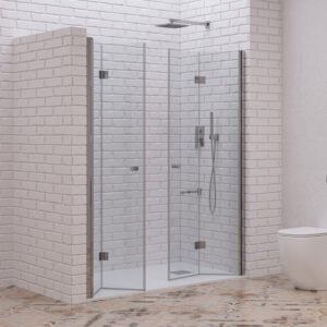 Καμπίνα από τοίχο σε τοίχο με διάφανο κρύσταλλο S 7 DP Cromo KARAG 150x200cm