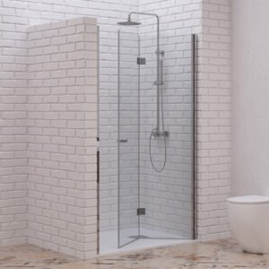 Καμπίνα από τοίχο σε τοίχο με διάφανο κρύσταλλο S 7 PORTA Cromo KARAG 70x200cm