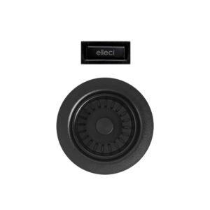 Βαλβίδα νεροχύτη και υπερχείλιση Black COMPP90CTPLUXABK ELLECI