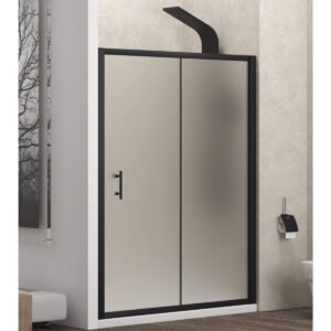 Καμπίνα από τοίχο σε τοίχο με icy κρύσταλλο FLORA 500 Black KARAG