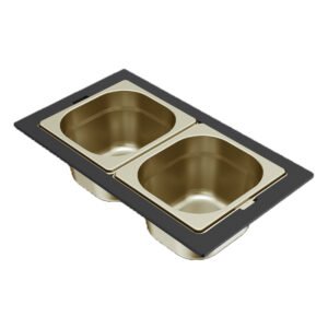 Μπολ ανοξείδωτο για νεροχύτη SINTESI Frame Gold KF012100GD ELLECI