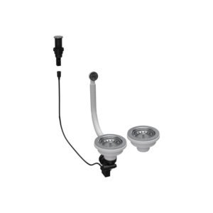 Σύστημα χειριστήριο POP-UP διπλής βαλβίδας Inox KITASP-A-2VTELL-IN ELLECI