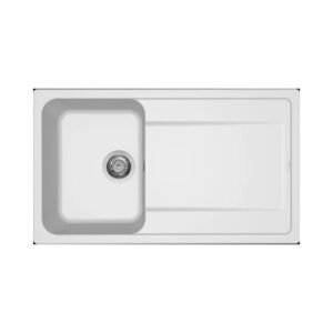 Νεροχύτης κουζίνας LIFE 400 Bianco 68 ELLECI 86x50cm