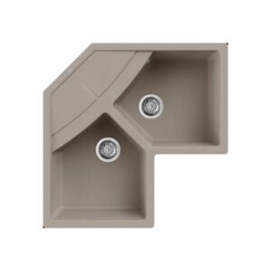 Νεροχύτης κουζίνας UNICO Corner Tortora 43 ELLECI 83x83cm