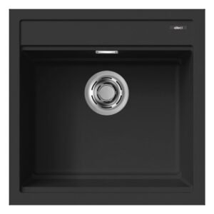 Νεροχύτης κουζίνας BEST 104 Black 86 ELLECI 51x51cm