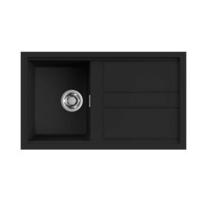 Νεροχύτης κουζίνας BEST 400 Black 86 ELLECI 86x51cm