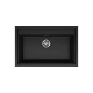 Νεροχύτης κουζίνας SINTESI 130 Black 86 ELLECI 79x50cm