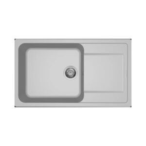 Νεροχύτης κουζίνας LIFE 410 Aluminium 79 ELLECI 86x50cm