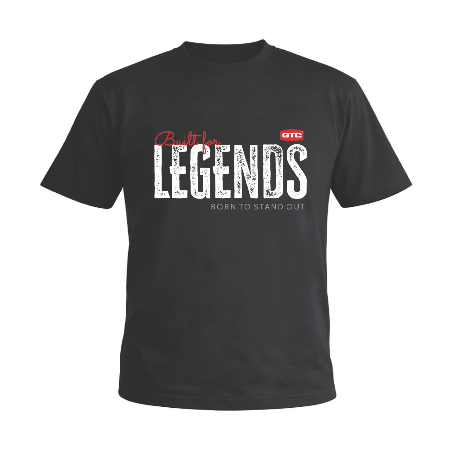 GTC Μπλουζάκι κοντομάνικο Legend μαύρο 3XL