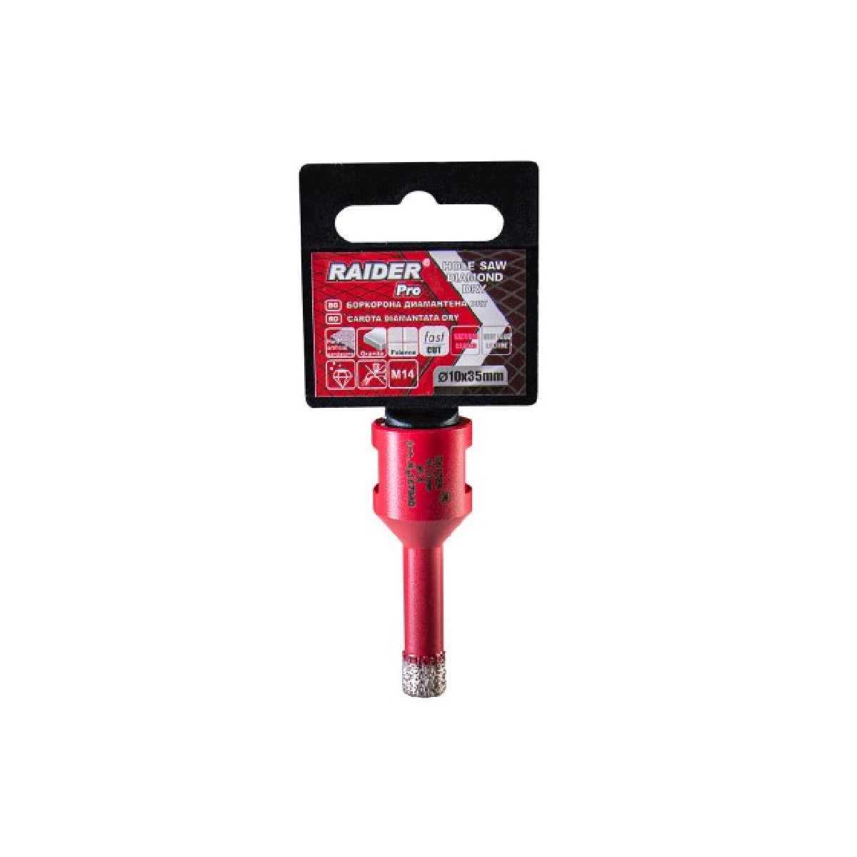 RAIDER Ποτηροτρύπανο διαμαντέ M14 Φ10mm 157840