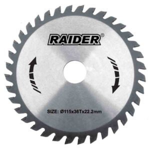 RAIDER Δίσκος κοπής ξύλου Φ25,4/Φ190/40Δόντια 163129
