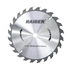 RAIDER Δίσκος κοπής ξύλου Φ16/Φ200/24Δόντια 163130