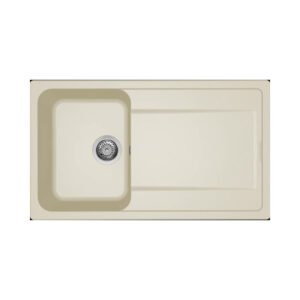 Νεροχύτης κουζίνας LIFE 400 Bianco Antico 62 ELLECI 86x50cm