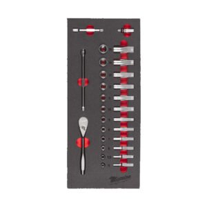 ΕΝΘΕΤΟ ΚΑΣΤΑΝΙΑ & ΚΑΡΥΔΑΚΙΑ 1/4" SET 28τεμ. MW