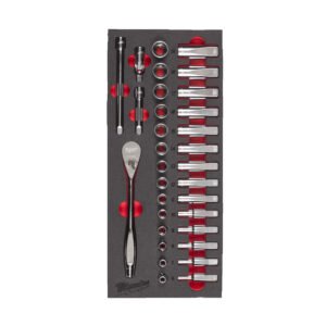 ΕΝΘΕΤΟ ΚΑΣΤΑΝΙΑ & ΚΑΡΥΔΑΚΙΑ 3/8" SET 32τεμ. MW