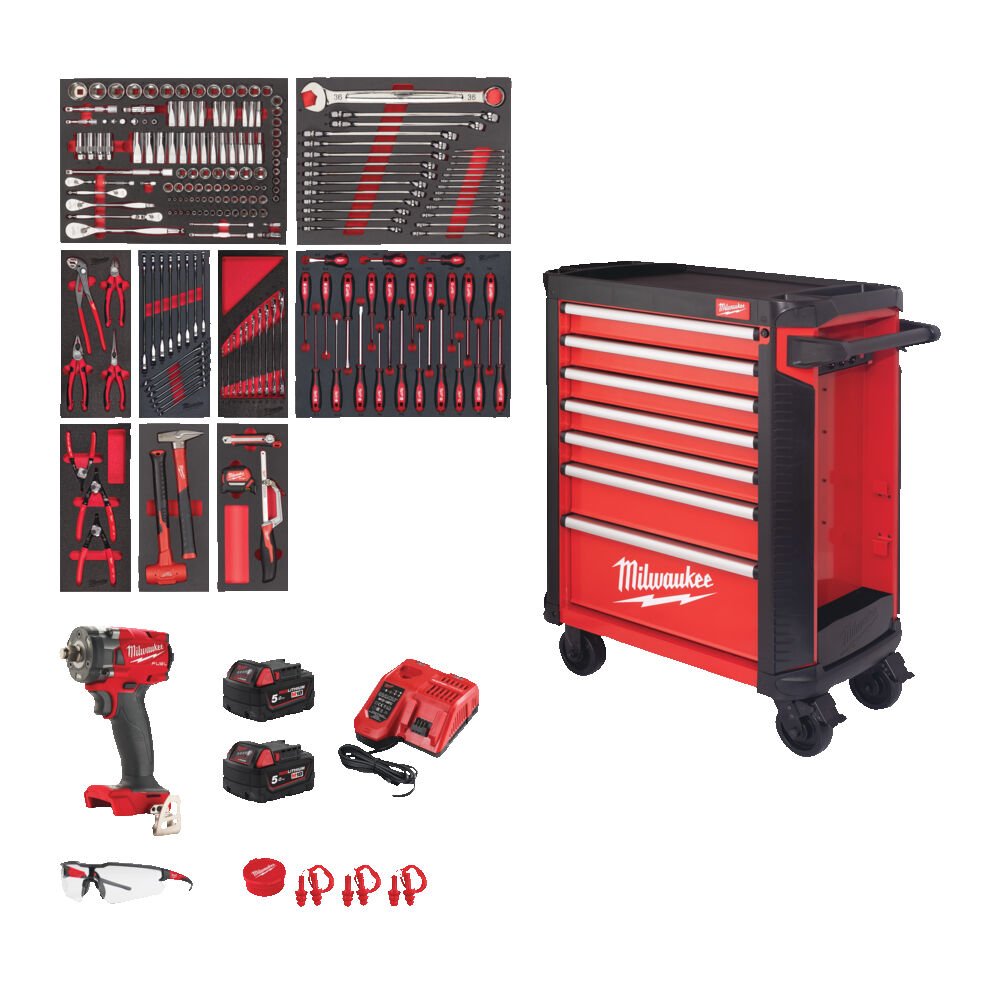 ΕΞΟΠΛΙΣΜΕΝΗ ΕΡΓΑΛΕΙΟΦΟΡΟΣ ΚΟΚΚΙΝΗ TOOLGUARD 246ΤΜΧ MW