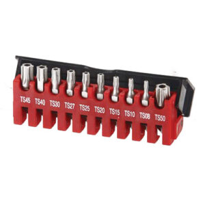 SET ΜΥΤΕΣ 1/4'' TORX ΜΕ 5ΓΩΝΙΕΣ &ΤΡΥΠΑ 10τμχ FORCE