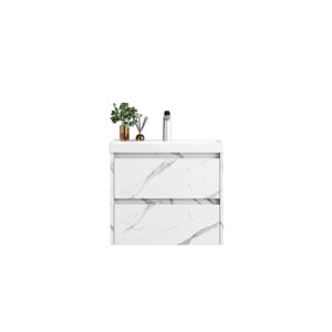 Βάση PVC με δύο συρτάρια και νιπτήρα Marble IVA 60 KARAG 60x47x51cm
