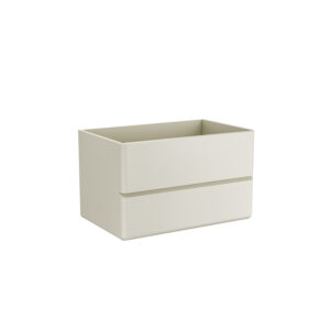 Βάση PVC με δύο συρτάρια Cream White SIMPLA 80 KARAG 80x50x50cm