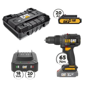CAT Combo-30 Δραπανοκατσάβιδο DX1120B, Πλαστική βαλίτσα
